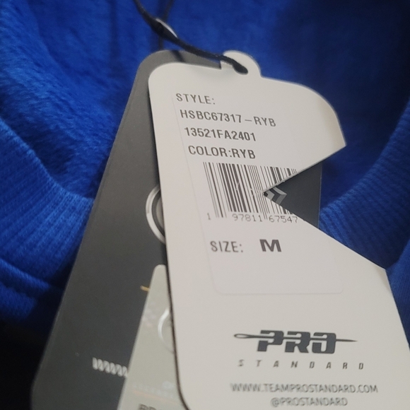 Pro Standard St. Louis Blues royal blue cropped pullover Sweatshirt top M nwt - Picture 8 of 8